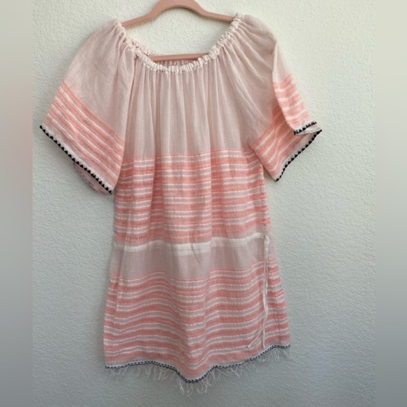 Lemlem Pink and Coral Coverup Dress NWOT - Picture 3 of 6